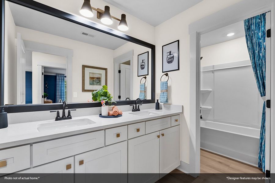 Furnished interior view inside a new home in Indigo at Abbey Preserve, Wilmington (Image 16).