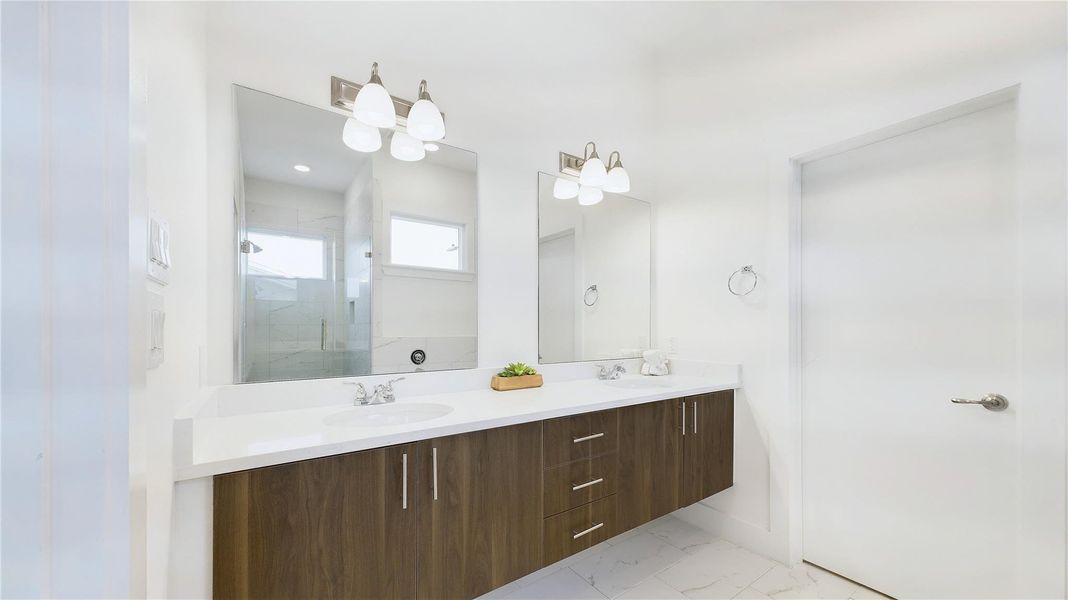 Furnished interior view inside a new home in , Houston (Image 16).