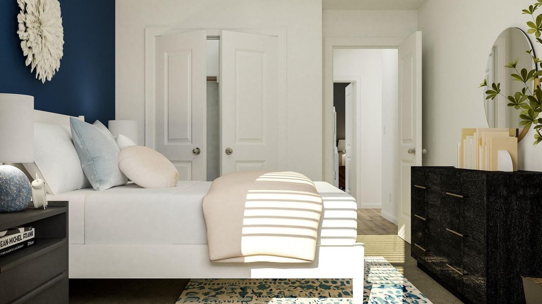 Furnished interior view inside a new home in Lively Ranch: Brookstone Collection, Georgetown (Image 12).