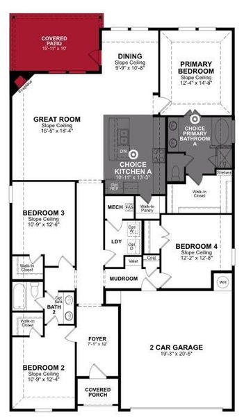 Beazer Homes Churchill Teton floorplan. Beazer Homes Churchill Teton floorplan.