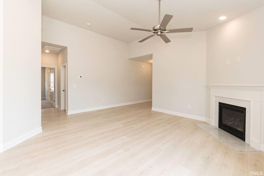 Representative unfurnished interior of a home built from the 1634 by Adams Homes in Parkland Place, Pace (Image 13).