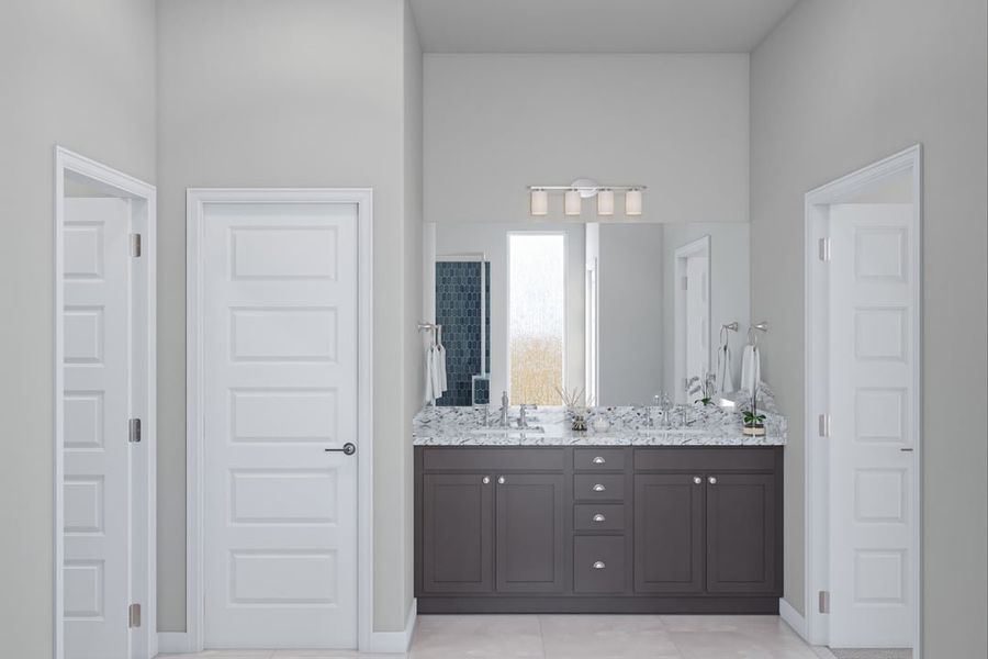 Representative furnished interior of a home built from the Sheldon by Tri Pointe Homes in Park Collection At Wolf Ranch, Georgetown (Image 15).