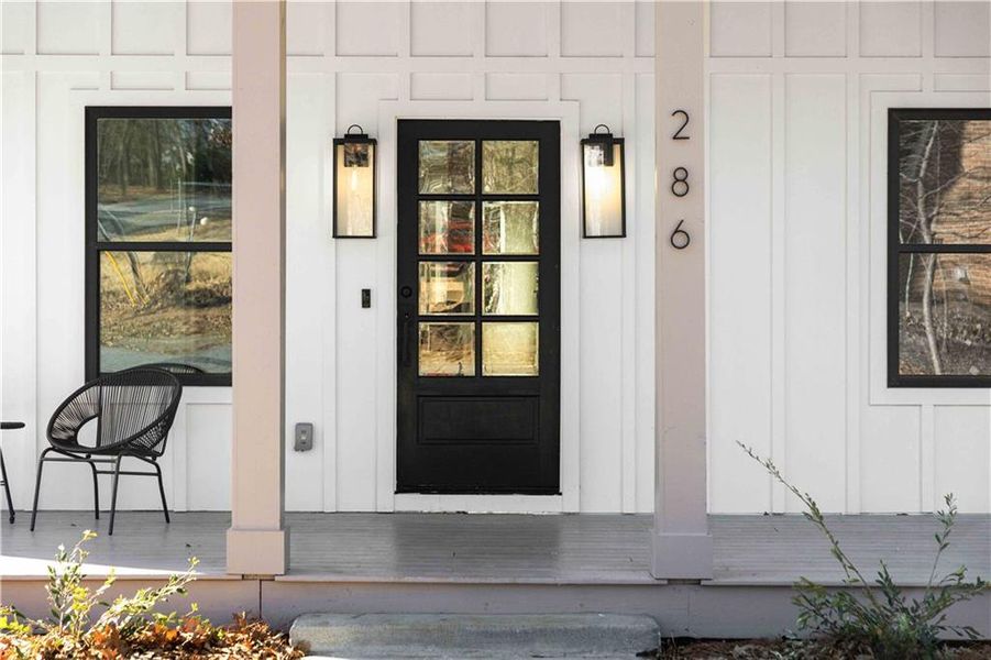 Exterior details and patio area of a home in , Atlanta (Image 4).