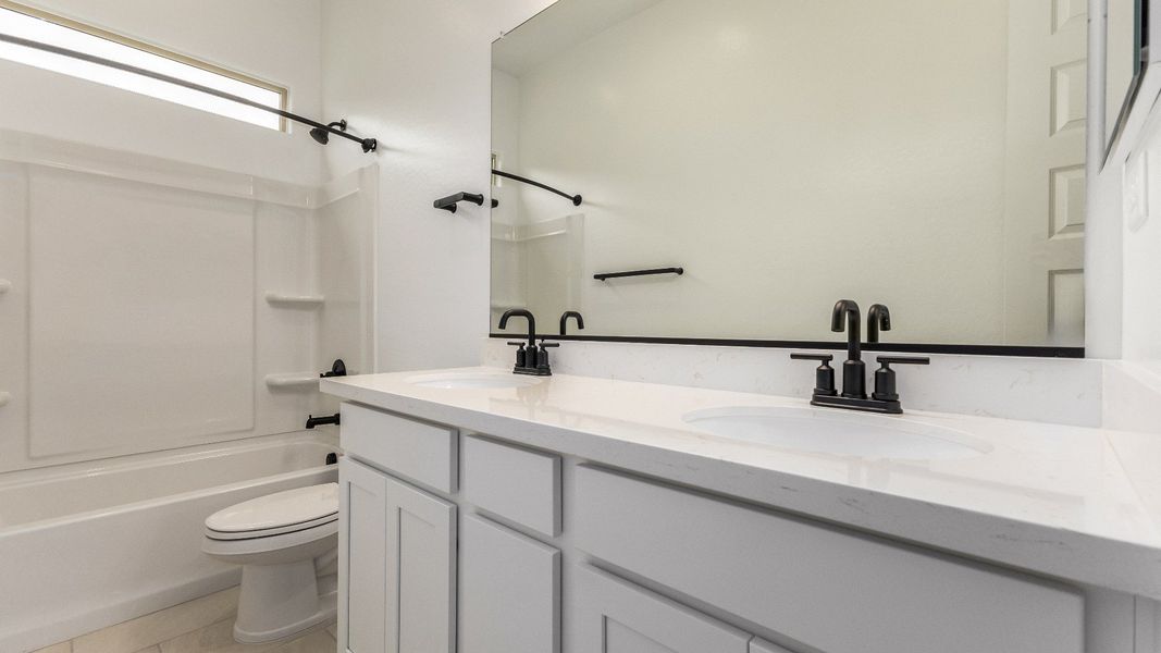 Furnished interior view inside a new home in Arroyo Seco - Hacienda, Buckeye (Image 21).