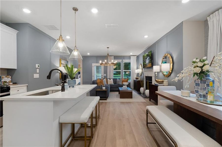Furnished interior view inside a new home in Abbotts Crossing, Conyers (Image 7).