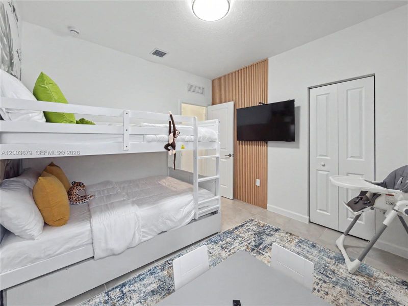 Furnished interior view inside a new home in , Miami (Image 16).