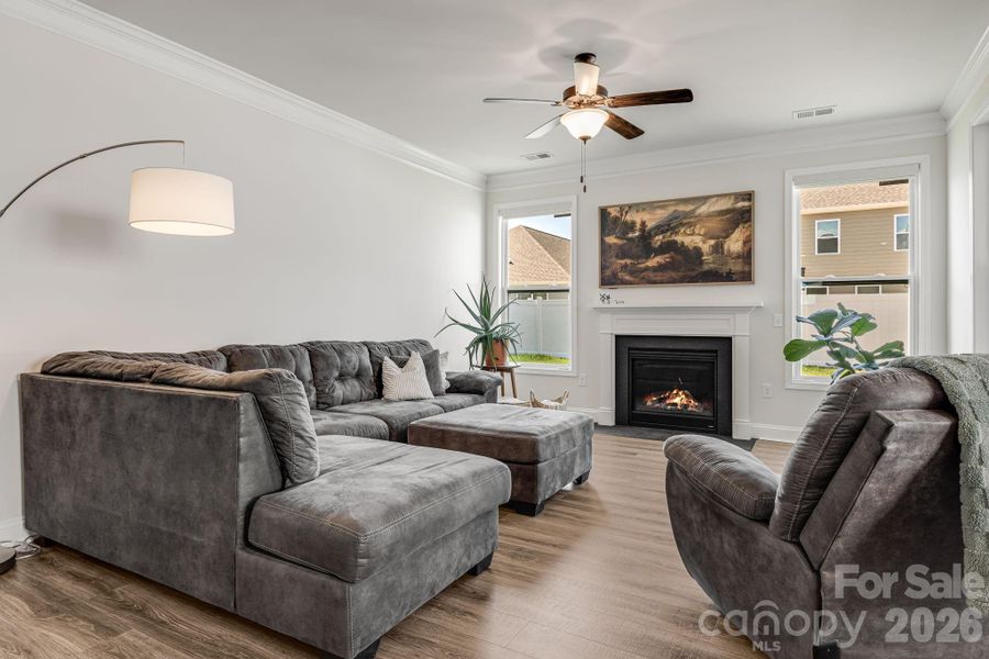 Furnished interior view inside a new home in Cantrell Hills, Hendersonville (Image 18). Furnished interior view inside a new home in Cantrell Hills, Hendersonville (Image 18).