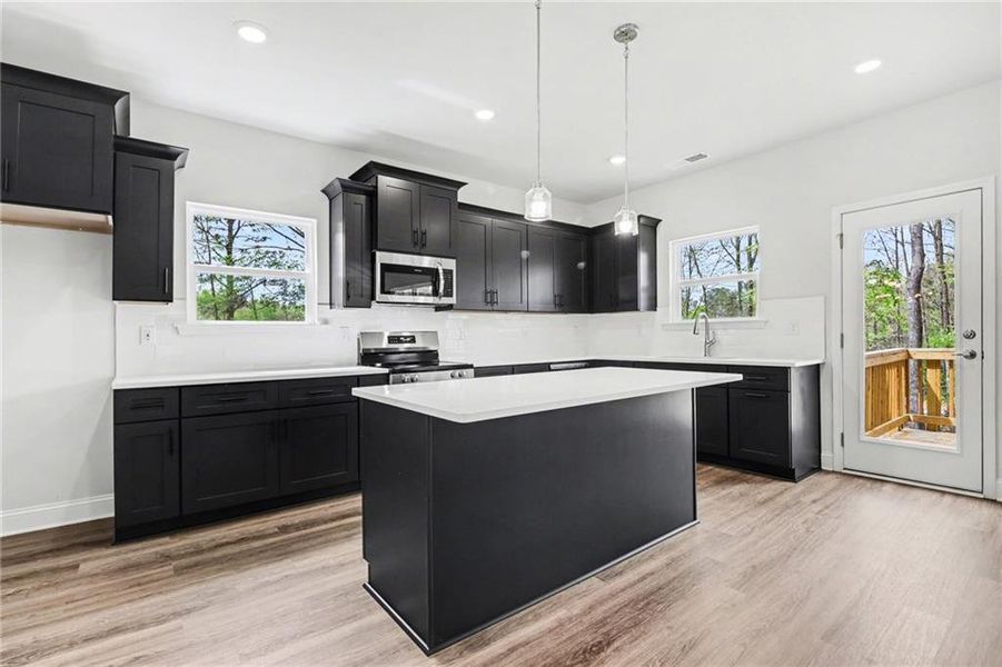 Furnished interior view inside a new home in The Fields of Walnut Creek, Pendergrass (Image 11).