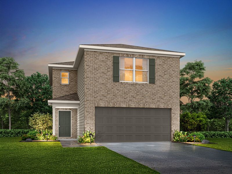Representative exterior photo of a completed home built from the Glacier by National HomeCorp in Summit Place, Eden, NC (Image 17).
