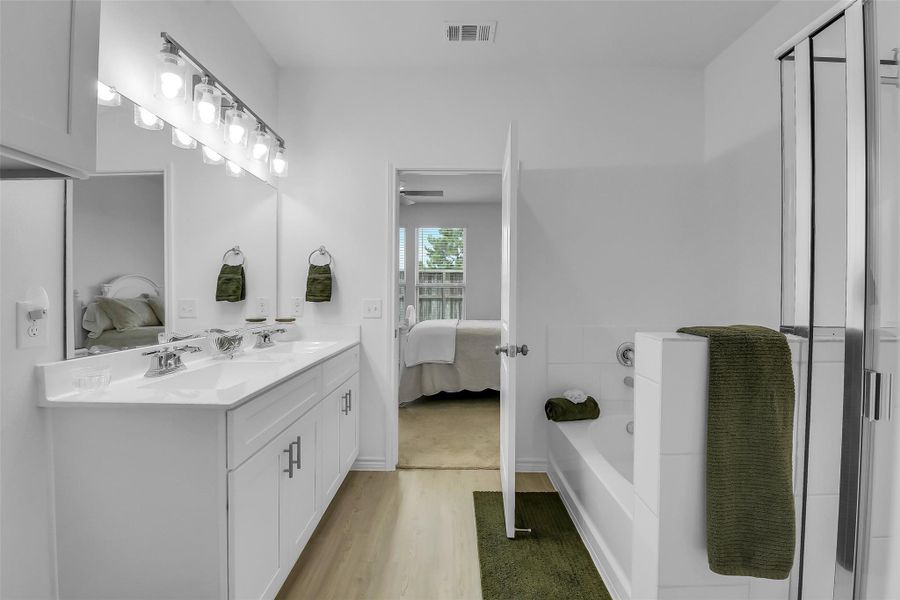 Furnished interior view inside a new home in Mavera, Conroe (Image 18).