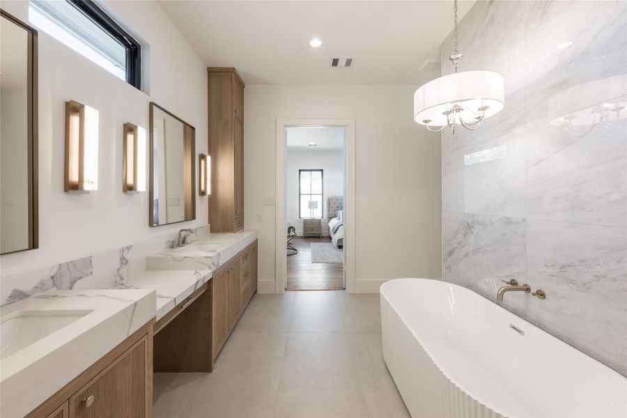 Furnished interior view inside a new home in , Houston (Image 35).