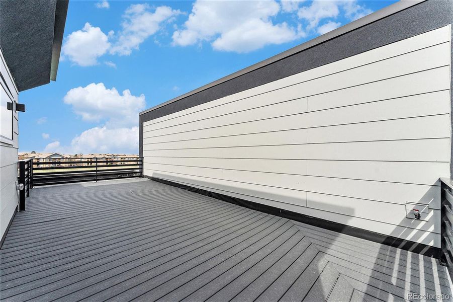 Exterior details and patio area of a home in Montmere at Autrey Shores, Superior (Image 3).