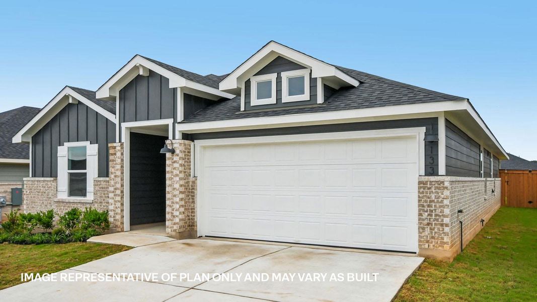Representative exterior photo of a completed home built from the The Kingston by D.R. Horton in Thunder Rock, Marble Falls, TX (Image 18). Representative exterior photo of a completed home built from the The Kingston by D.R. Horton in Thunder Rock, Marble Falls, TX (Image 18).