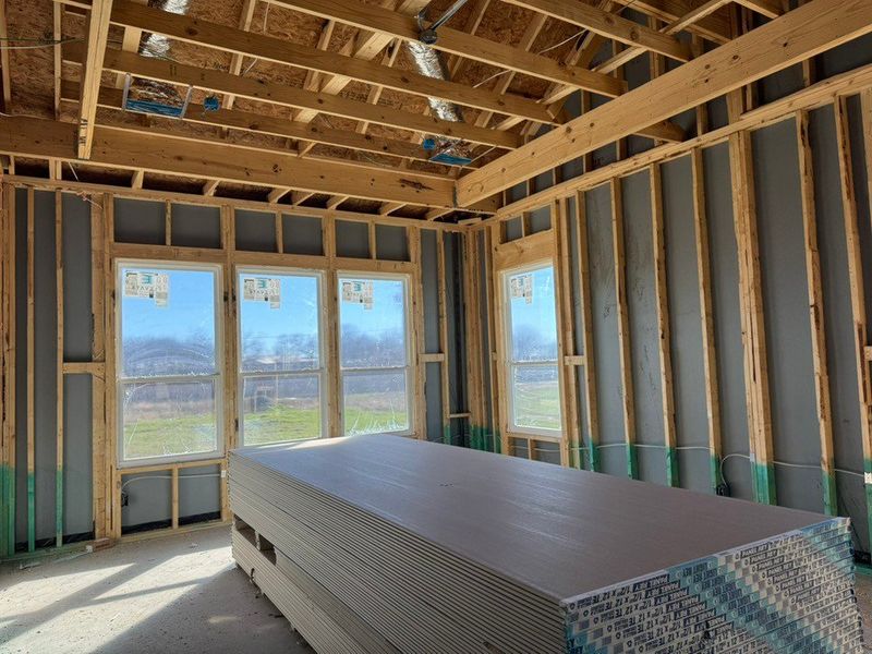 In-progress construction of a new home in Rocky Top, Krum, TX (Image 13).