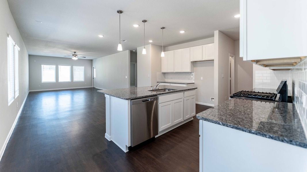 Furnished interior view inside a new home in The Canopies, Splendora (Image 5).