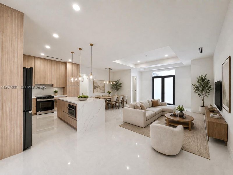 Furnished interior view inside a new home in , Naples (Image 13).