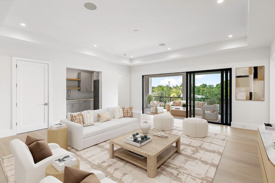 Entertainment Loft - Virtually Staged