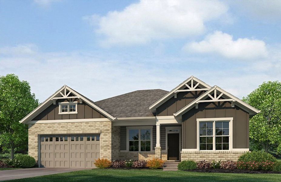 Representative exterior photo of a completed home built from the Grover by D.R. Horton in Vantage, Berthoud, CO (Image 13).