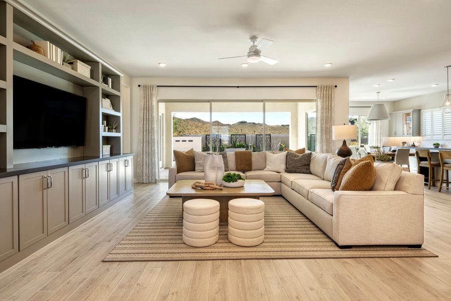 Representative furnished interior of a home built from the Tucker Plan 5411 by Tri Pointe Homes in Whispering Hills, Laveen (Image 4).