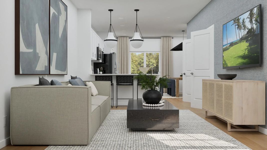 Main-level family room