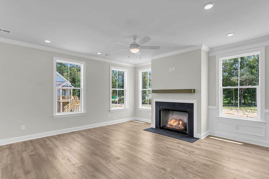 Spacious, unfurnished interior of a new home in Heron Preserve, Hanahan (Image 28). Spacious, unfurnished interior of a new home in Heron Preserve, Hanahan (Image 28).