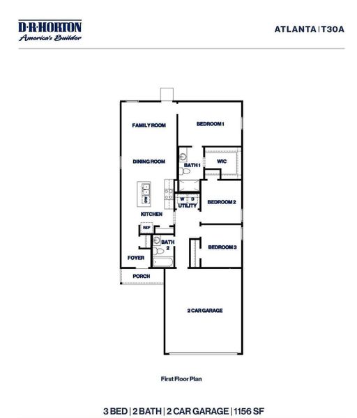 2D floor plan layout of this home in Presswoods, Splendora, TX (Image 5).