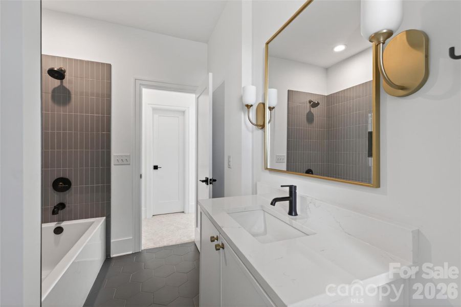 Furnished interior view inside a new home in , Charlotte (Image 16).