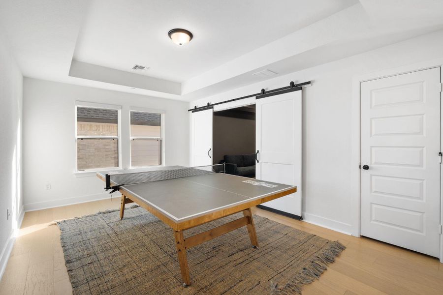 Furnished interior view inside a new home in Sweetwater - 60', Austin (Image 35).