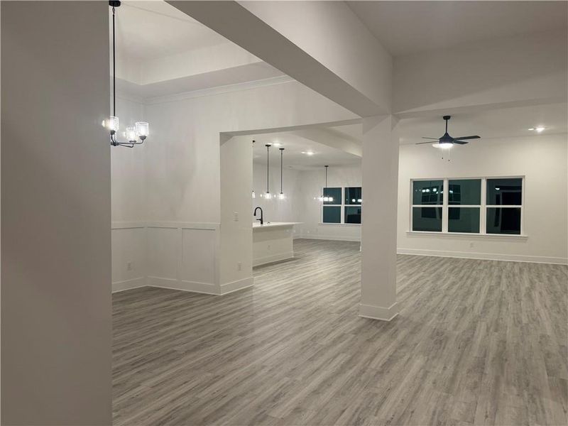 Spacious, unfurnished interior of a new home in The Fields of Walnut Creek, Pendergrass (Image 11).