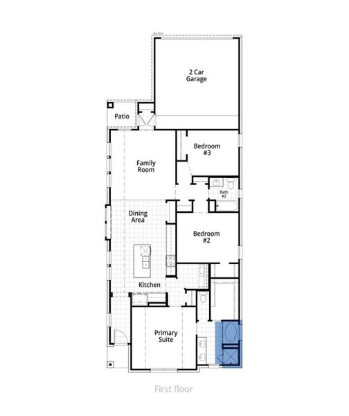 2D floor plan layout for the Grayson Plan by Highland Homes in Goodland: 40ft. lots, Midlothian, TX (Image 3). 2D floor plan layout for the Grayson Plan by Highland Homes in Goodland: 40ft. lots, Midlothian, TX (Image 3).