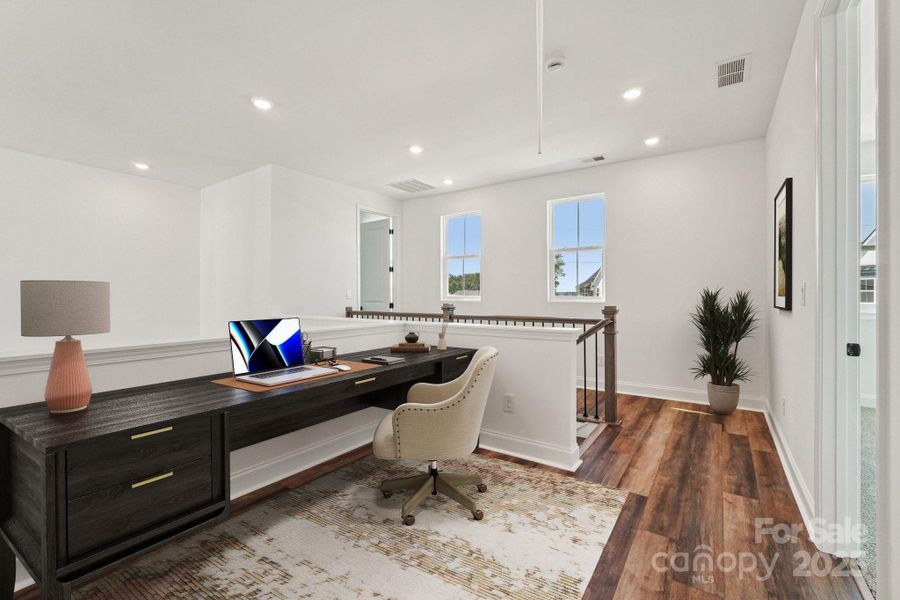 Virtually Staged Loft/Homework Center