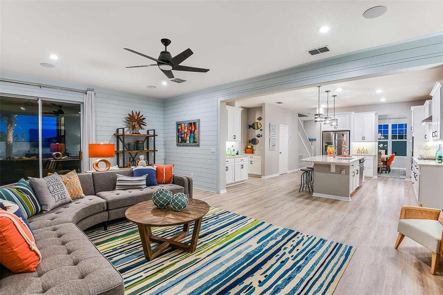 Furnished interior view inside a new home in Estates at Lake Jesup, Sanford (Image 2).