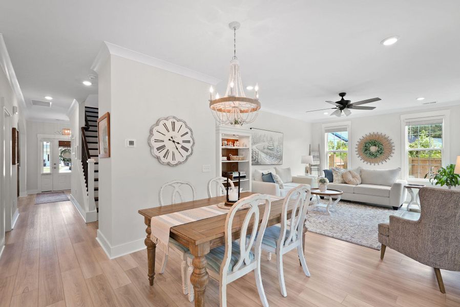 Furnished interior view inside a new home in Cordgrass Landing, Johns Island (Image 14).