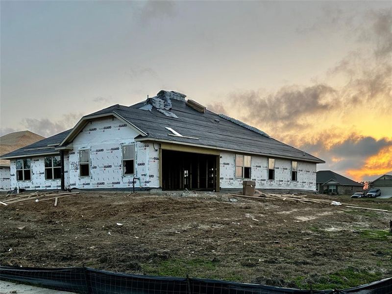 Front exterior of a new home in Bayou Bend Estates, Dickinson, TX, highlighting curb appeal (Image 10).