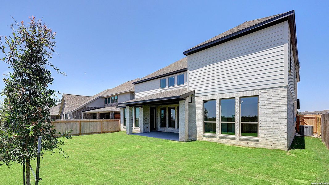 Exterior details and patio area of a home in Kallison Ranch, San Antonio (Image 4).