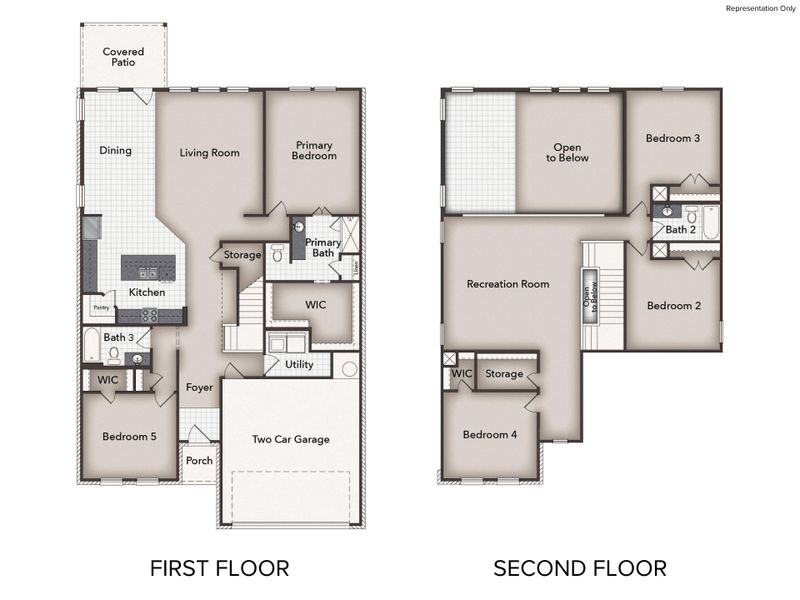 2D floor plan layout of this home in Oaks at San Gabriel, Georgetown, TX (Image 3). 2D floor plan layout of this home in Oaks at San Gabriel, Georgetown, TX (Image 3).