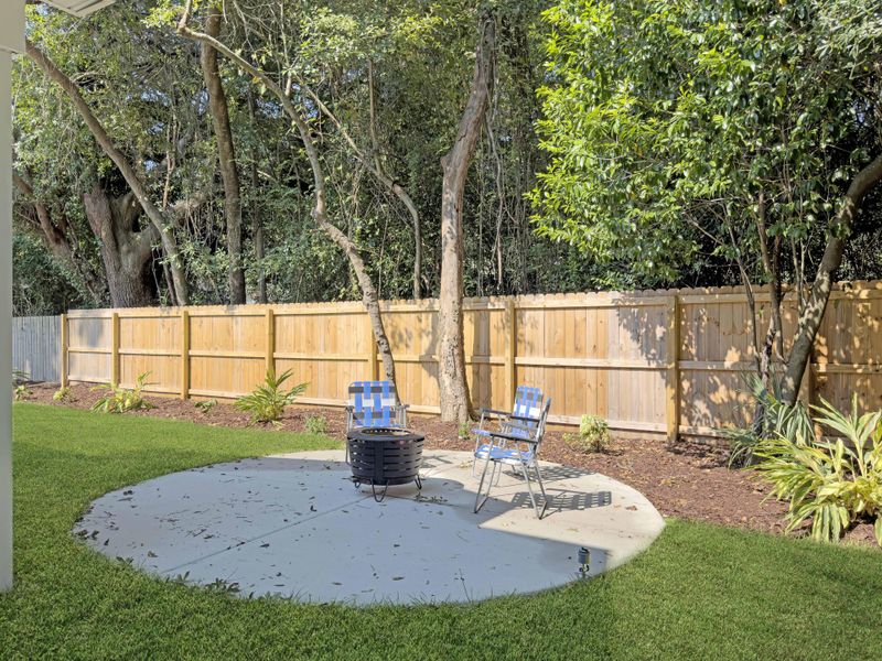 Exterior details and patio area of a home in , James Island (Image 26).