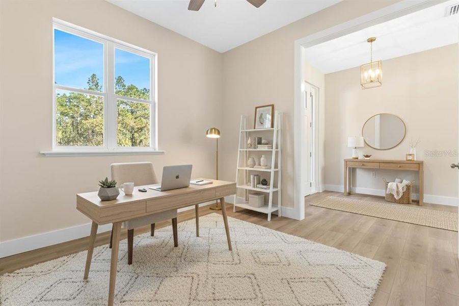 Furnished interior view inside a new home in , Weeki Wachee (Image 8). Furnished interior view inside a new home in , Weeki Wachee (Image 8).