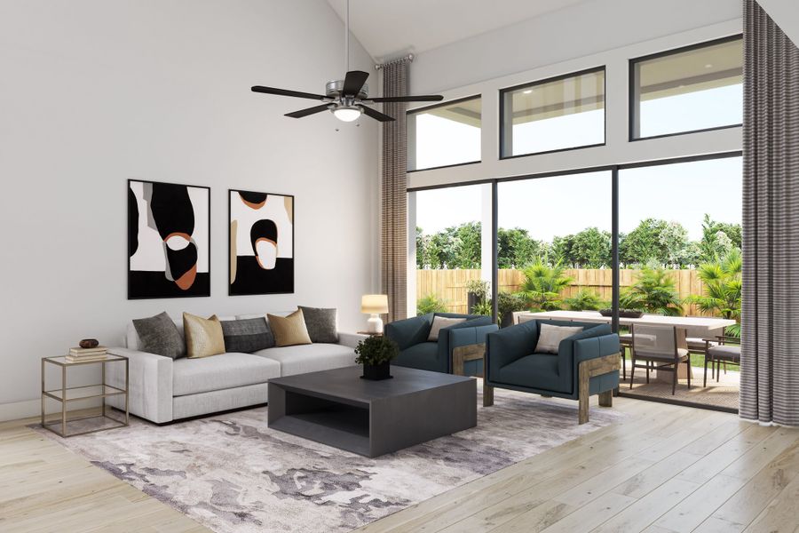 Representative furnished interior of a home built from the Downy by Tri Pointe Homes in Tompkins Reserve, Katy (Image 9). Representative furnished interior of a home built from the Downy by Tri Pointe Homes in Tompkins Reserve, Katy (Image 9).