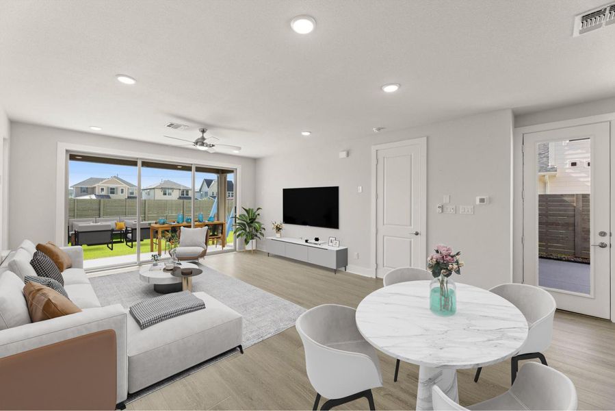 Furnished interior view inside a new home in Garden Collection at Harvest, Argyle (Image 7). Furnished interior view inside a new home in Garden Collection at Harvest, Argyle (Image 7).