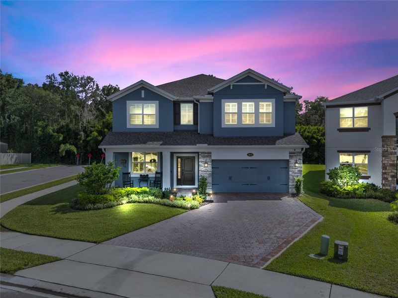 Front exterior of a new home in , Sanford, FL, highlighting curb appeal (Image 1).