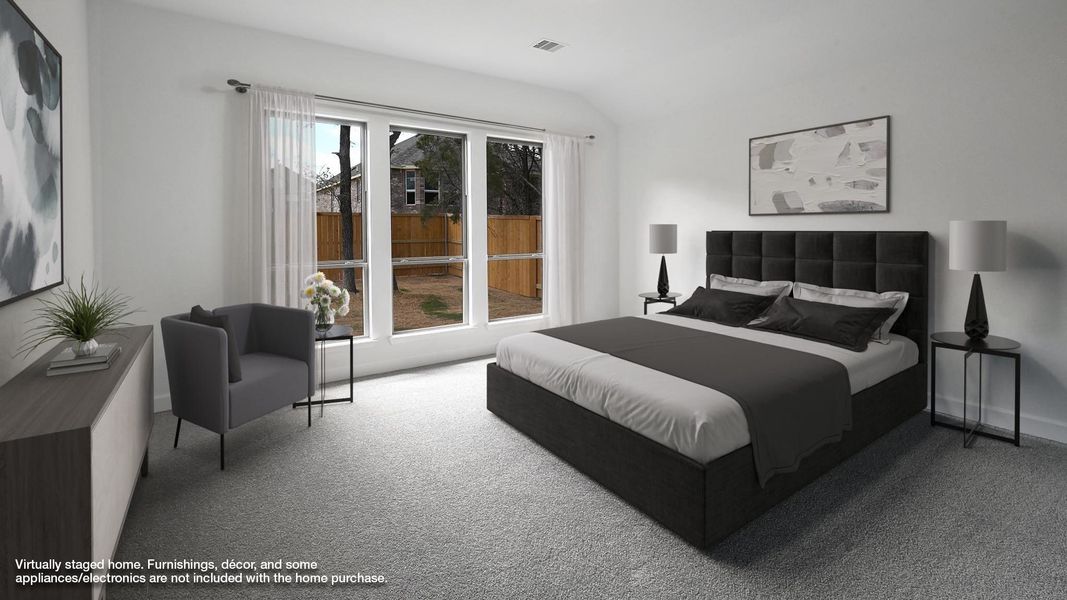 Furnished interior view inside a new home in 6 Creeks 45', Kyle (Image 6).