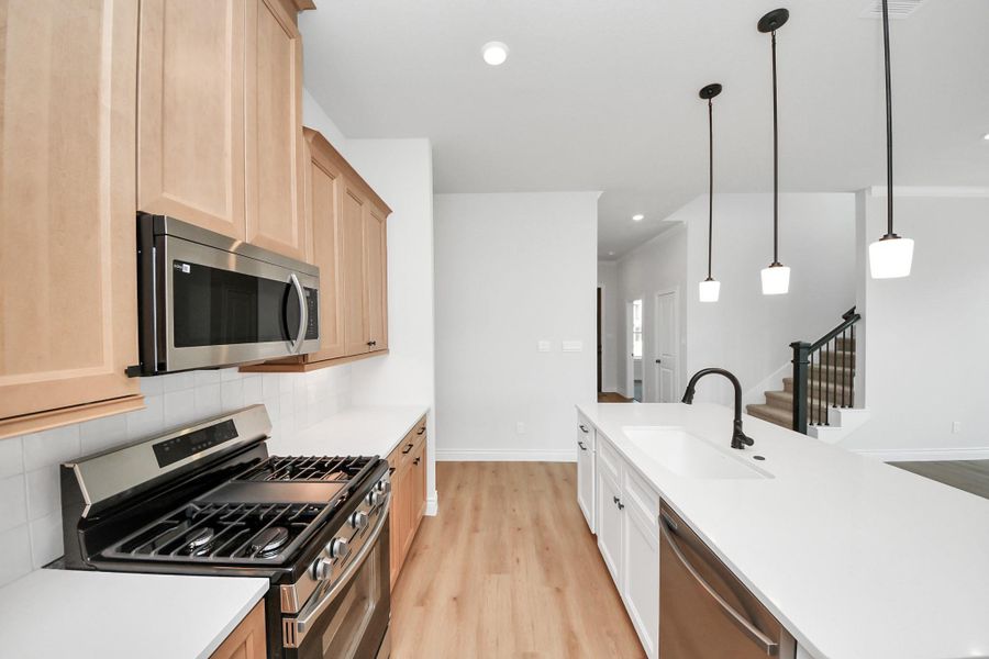 Furnished interior view inside a new home in Lexington Heights, Willis (Image 8). Furnished interior view inside a new home in Lexington Heights, Willis (Image 8).