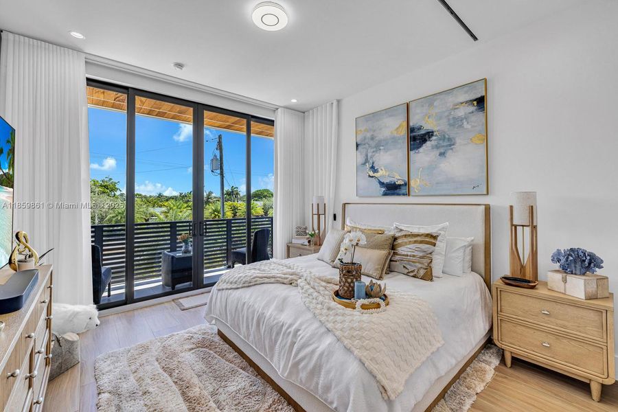 Furnished interior view inside a new home in , Miami (Image 17).