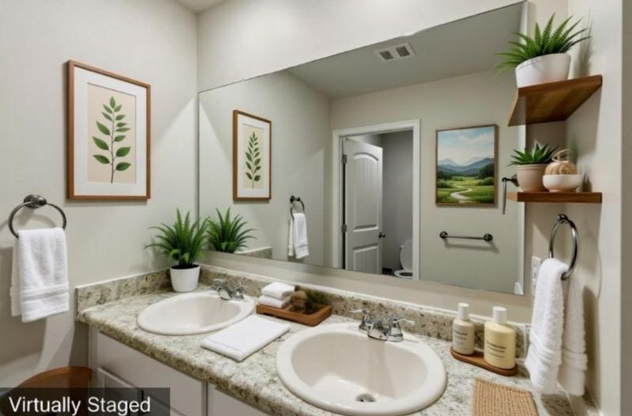 Furnished interior view inside a new home in , Dawsonville (Image 27).