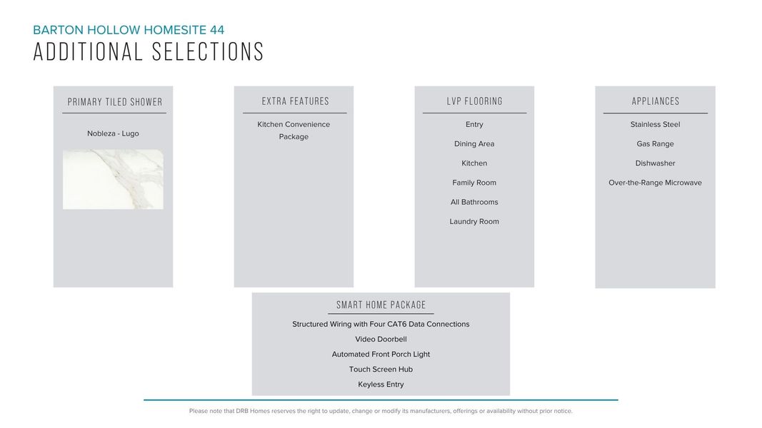Design Studio Selections