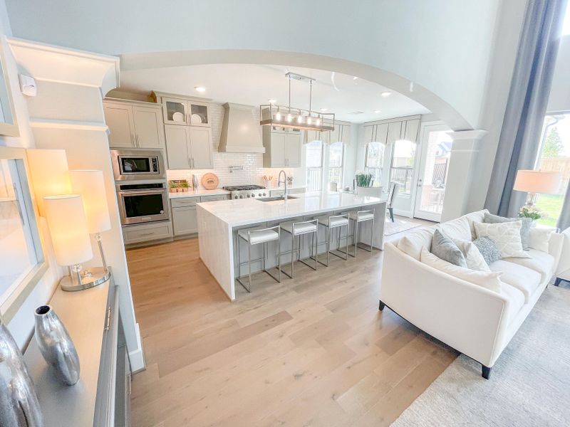 Furnished interior view inside a new home in Bridgeland, Cypress (Image 9).
