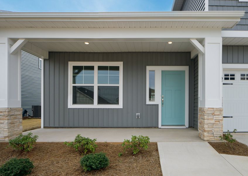 Representative exterior photo of a completed home built from the The Ivory by Cothran Homes in Holly Ridge, Greenville, SC (Image 27).