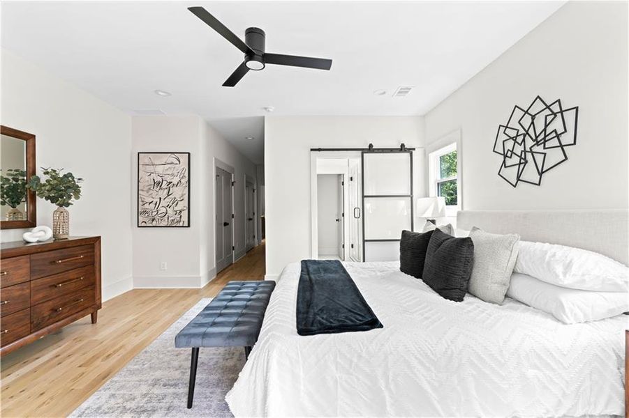 Furnished interior view inside a new home in , Atlanta (Image 29).