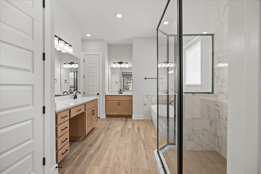 Furnished interior view inside a new home in 6 Creeks, Kyle (Image 10). Furnished interior view inside a new home in 6 Creeks, Kyle (Image 10).